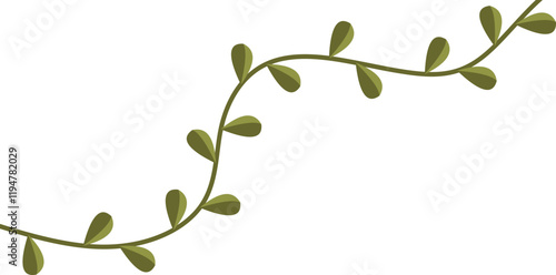 Vine Leaf Corner Vector