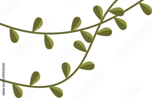 Vine Leaf Corner Vector