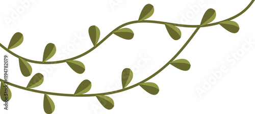 Vine Leaf Corner Vector