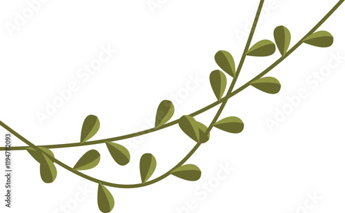 Vine Leaf Corner Vector