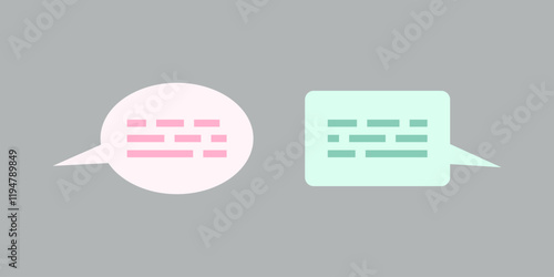 Different speech ballons and languages