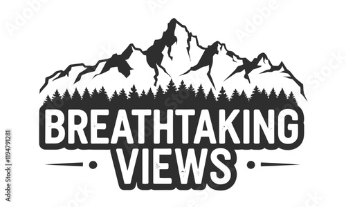 Nature Breathtaking Travel vector clipart 