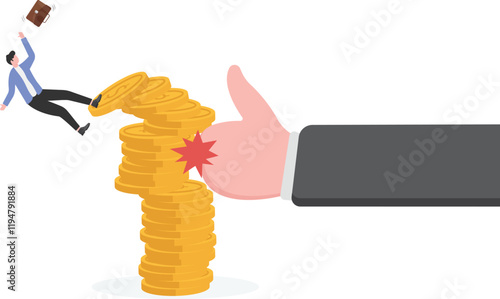 Powerful fist, Break through obstacles, freedom, innovation

