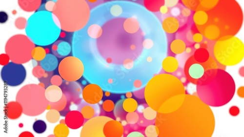 Abstract Circle Design - Dynamic & Bold Colors