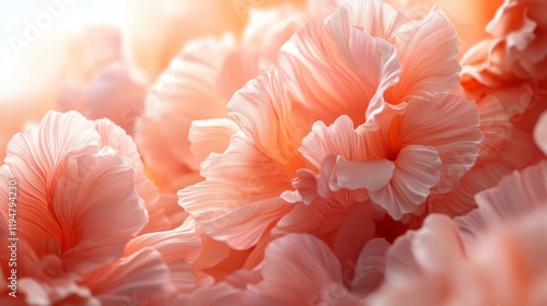 Wallpaper Mural Delicate Peach Blossoms Softly Unfurling Torontodigital.ca