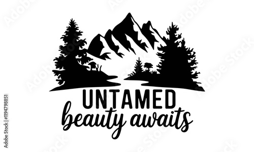 untamed wildlife vector graphic