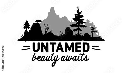 untamed wildlife vector graphic