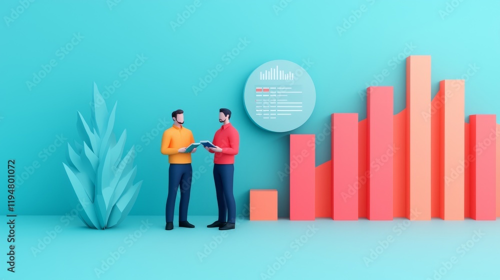 Business meeting on data analysis modern office infographic presentation vibrant colors professional viewpoint growth insights Business meeting on data analysis modern office infographic presentation vibrant colors professional viewpoint growth insights