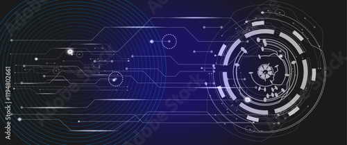 Digital background for tech,