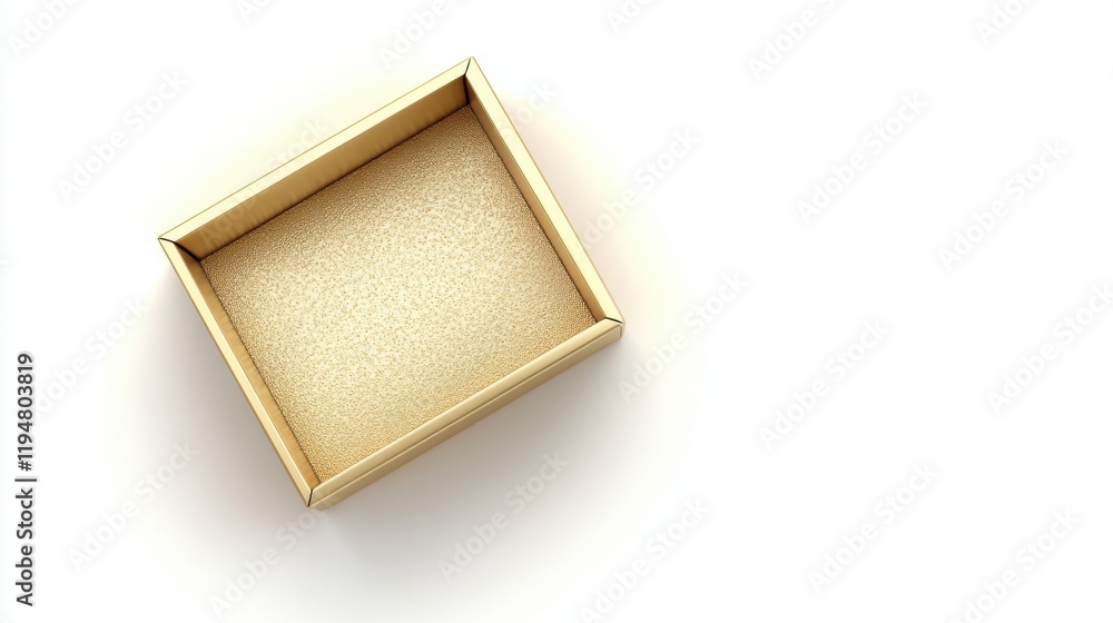 Elegant Golden Gift Box with Soft Interior for Special Occasions Elegant Golden Gift Box with Soft Interior for Special Occasions