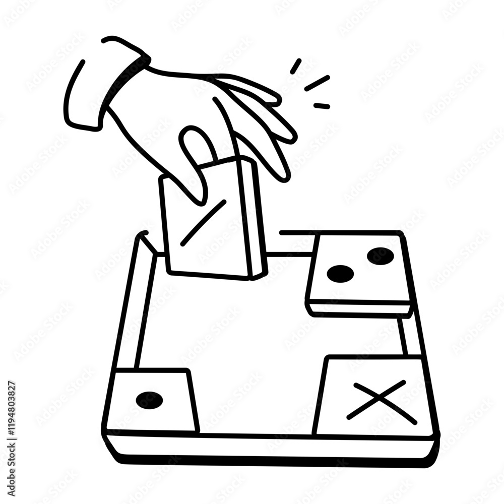 A hand drawn icon of ostle game
A hand drawn icon of ostle game