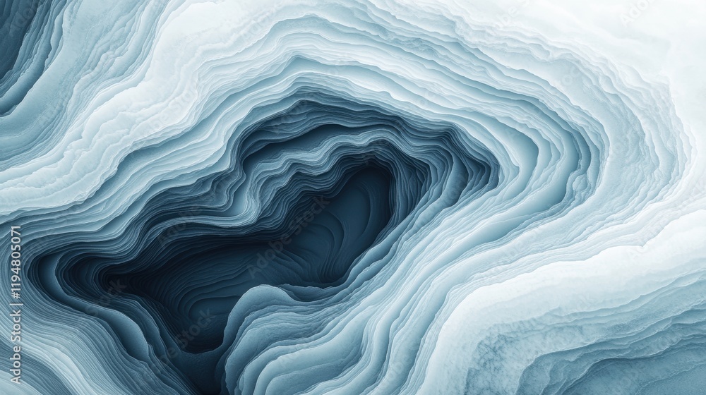 Intricate Layers in Calm Blue and White Abstract Art Design Intricate Layers in Calm Blue and White Abstract Art Design