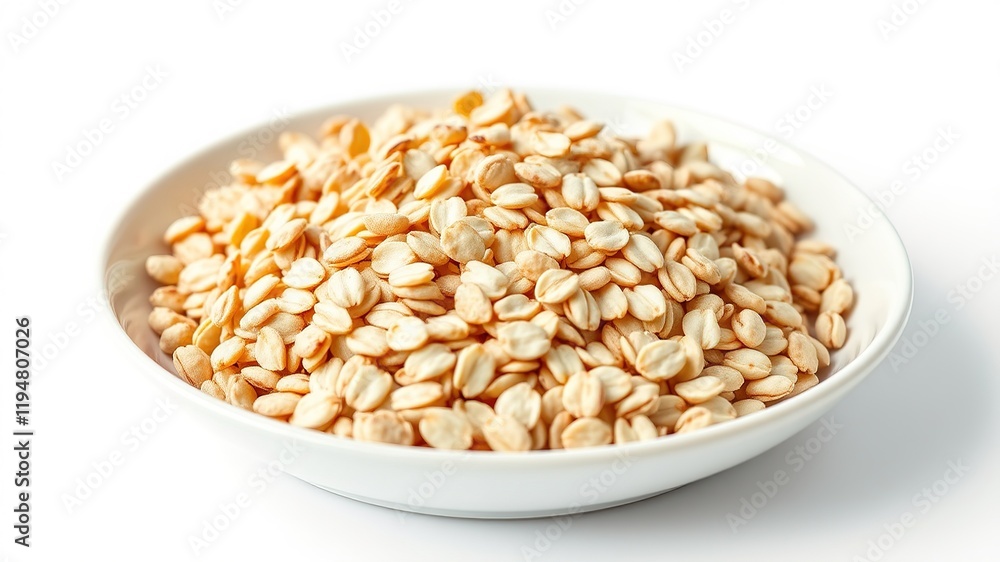 Rolled Oats in Plate - Delicious Healthy Breakfast - AI Photo Rolled Oats in Plate - Delicious Healthy Breakfast - AI Photo