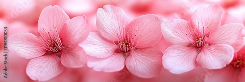 Blooming Pastel Pink Delicate Cherry Blossom Flowers In Soft Focus Spring Floral Background