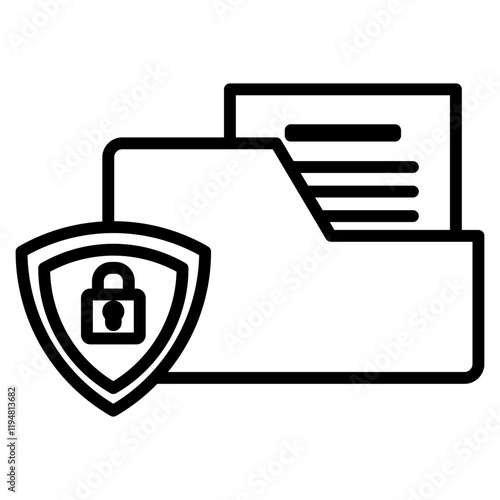data encryption icon element for design
