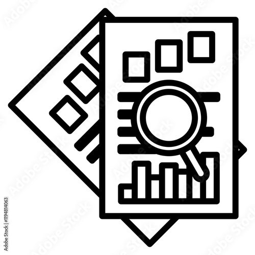 result data icon element for design