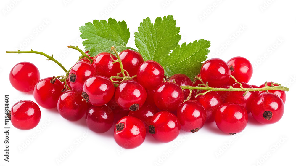 Red currant isolated on a white background Red currant isolated on a white background