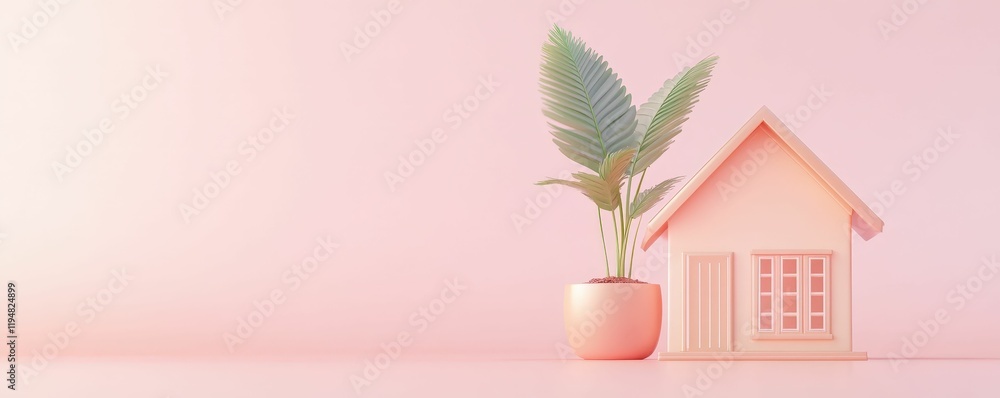 Animated growth graph beside house model finance visualization modern environment minimalist viewpoint clear financial concepts Animated growth graph beside house model finance visualization modern environment minimalist viewpoint clear financial concepts