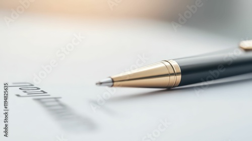 Wallpaper Mural Professional signing of loan agreement with a closeup pen office environment document review business perspective Torontodigital.ca