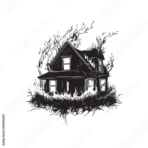 house wildfire