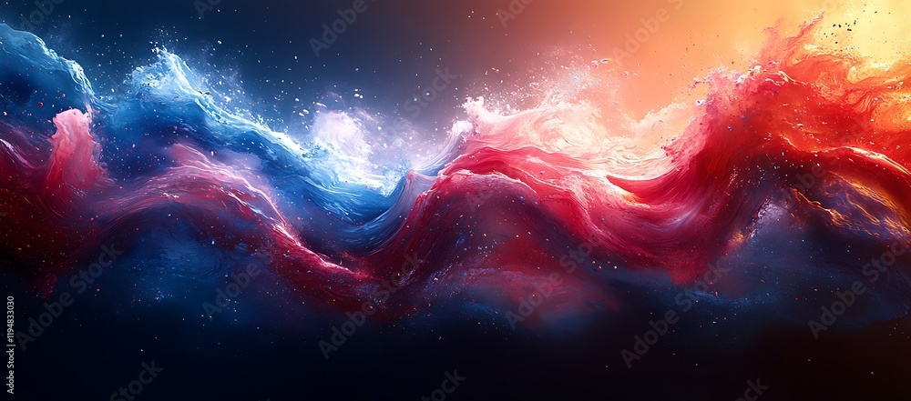 Red and Blue Smoke