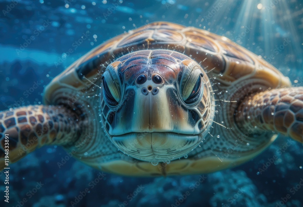 Fototapeta premium turtle swimming