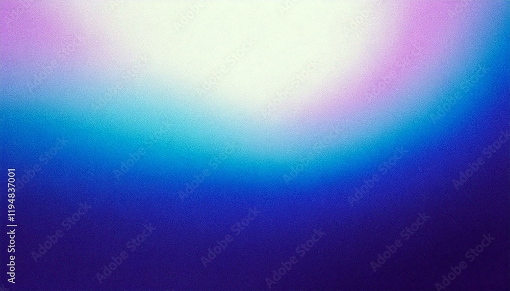 Obraz premium Blue Purple White Gradient Blurred with Grainy Noise Texture