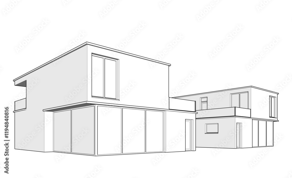 Architectural drawing 3d drawing Architectural drawing 3d drawing