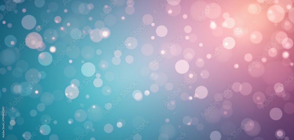 Sparkling bokeh background with pink stars on blue gradient. Sparkling bokeh background with pink stars on blue gradient.