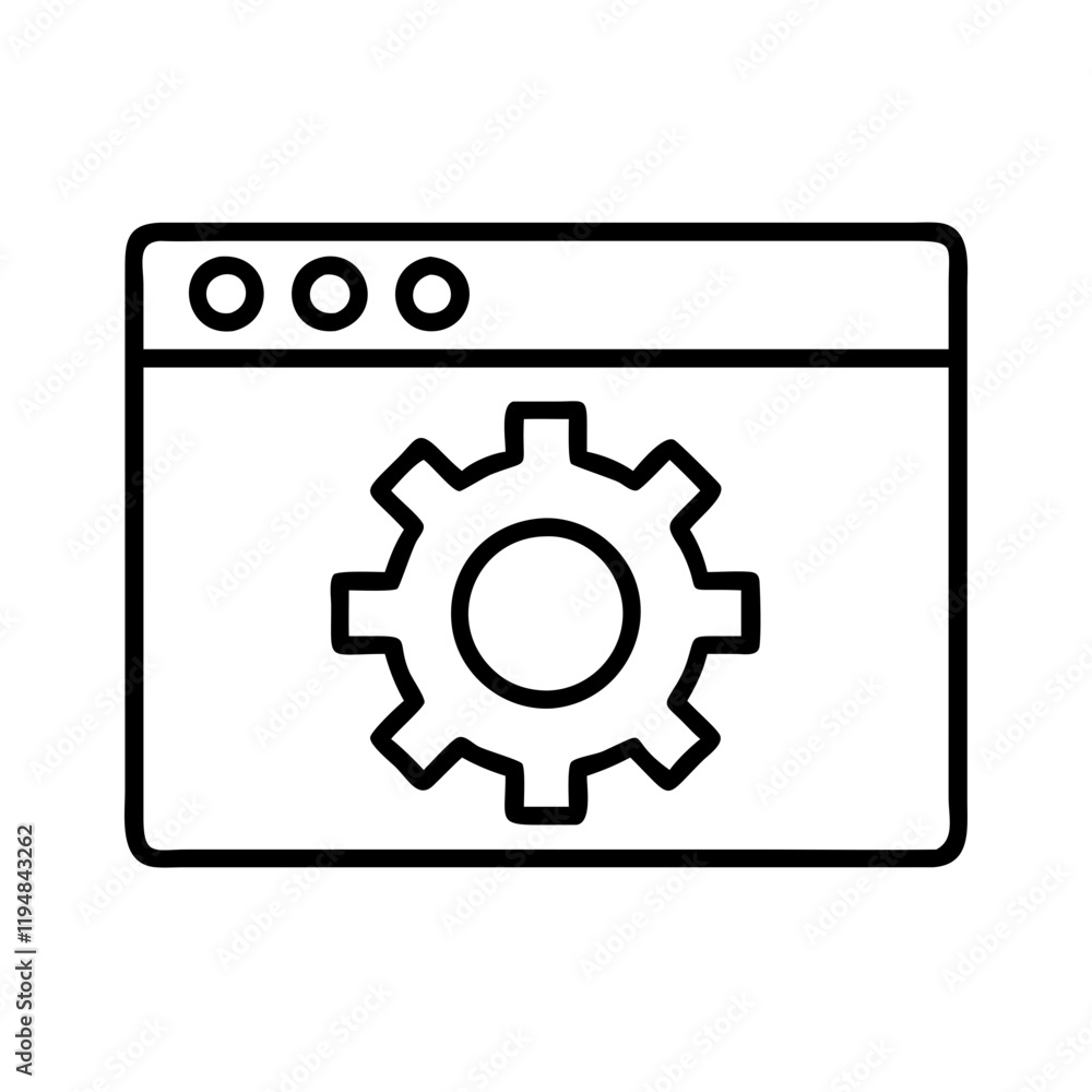 website settings gear icon, website settings gear line art - simple line art of website settings gear, perfect for website settings gear logos and icons and themed design website settings gear icon, website settings gear line art - simple line art of website settings gear, perfect for website settings gear logos and icons and themed design