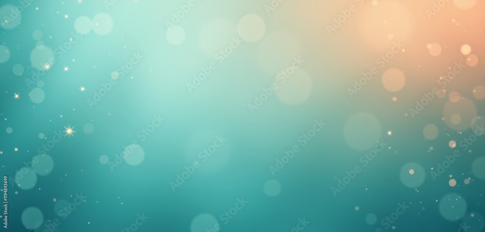 Teal gradient background with soft light bokeh. Teal gradient background with soft light bokeh.