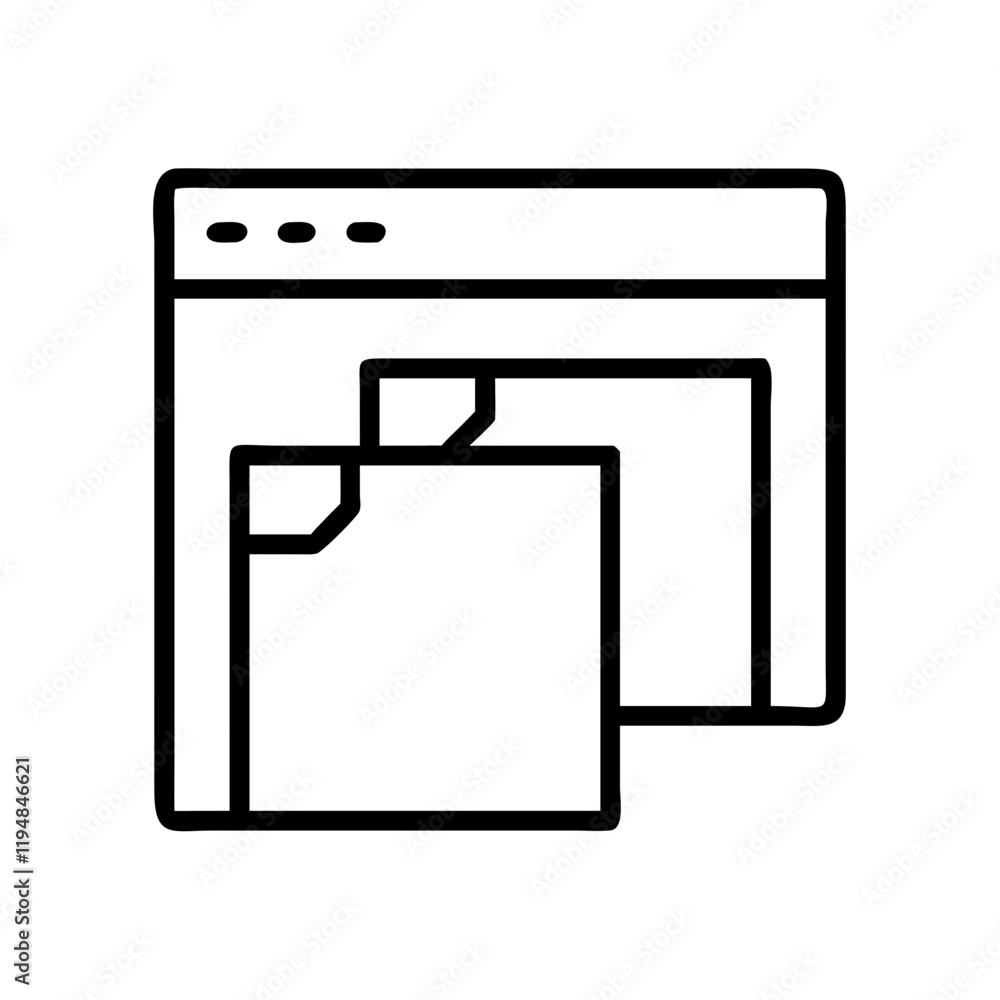 tabs open in a browser icon, tabs open in a browser line art - simple line art of tabs open in a browser, perfect for tabs open in a browser logos and icons and themed design tabs open in a browser icon, tabs open in a browser line art - simple line art of tabs open in a browser, perfect for tabs open in a browser logos and icons and themed design