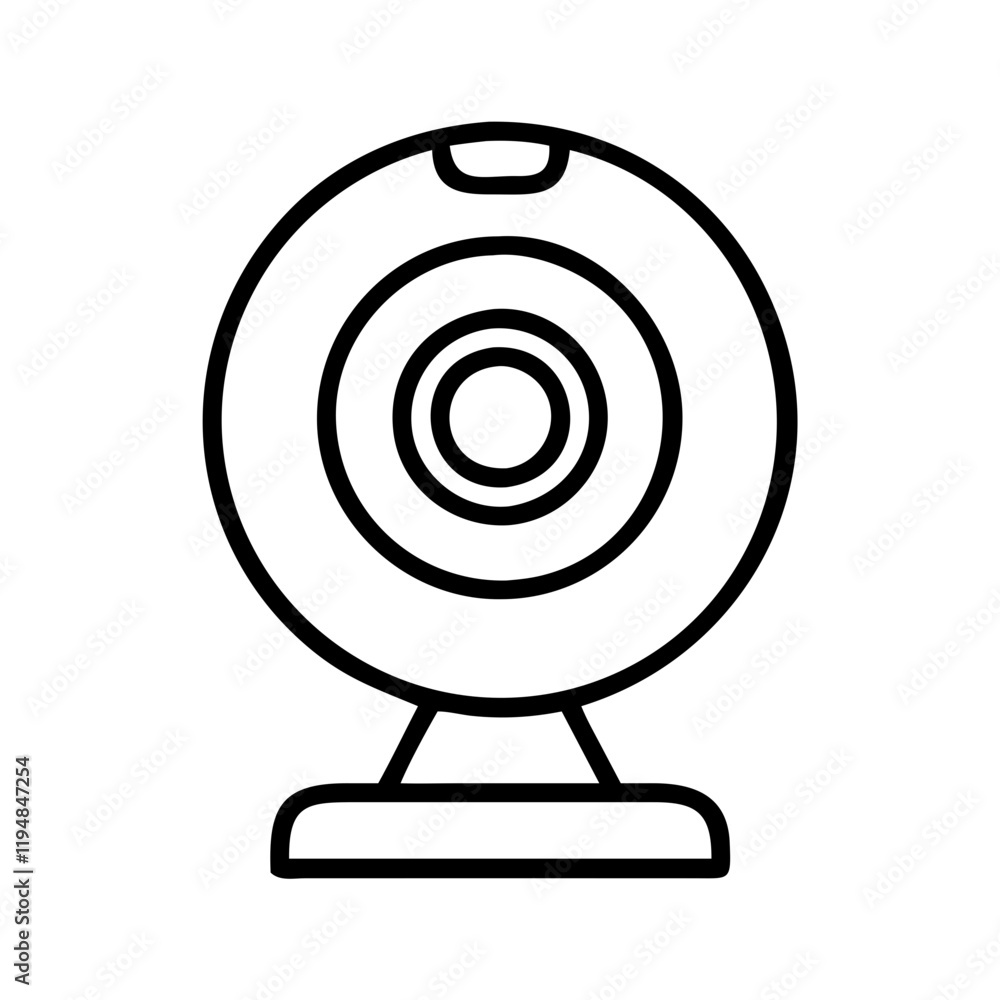 web camera icon, web camera line art - simple line art of web camera, perfect for web camera logos and icons and themed design web camera icon, web camera line art - simple line art of web camera, perfect for web camera logos and icons and themed design