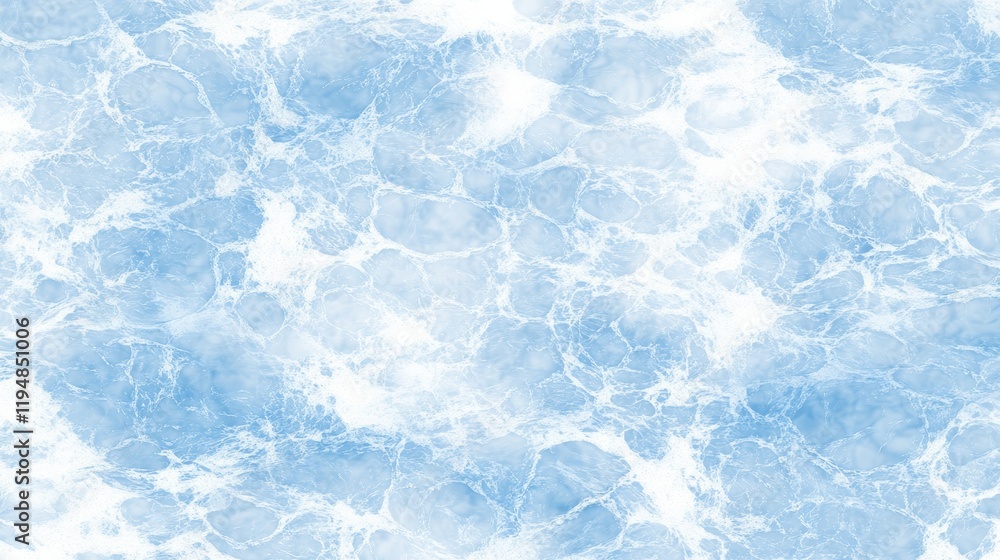 Obraz premium Light Blue Water Background with Ripples and Reflections, Summer Swimming Pool Texture, Refreshing, Relaxation, Vacation, Copy Space
