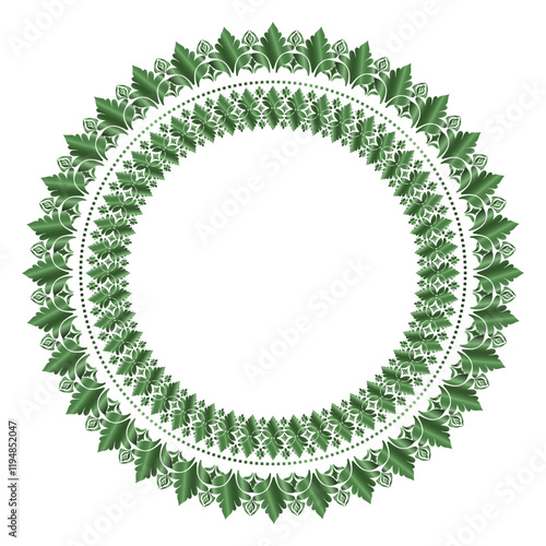 Damask Round Wreath gold circular round ornament floral Abstract pattern, Classic Victorian traditional style, illustration Vintage Design, Floral frames, Mandala, Antique, Moroccan frame