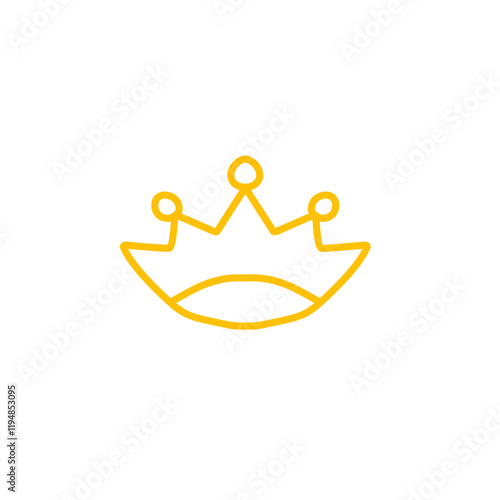 crown vector line icon