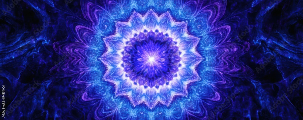 A radiating starburst effect with concentric lines in electric blues and purples, 4k photo. A radiating starburst effect with concentric lines in electric blues and purples, 4k photo.