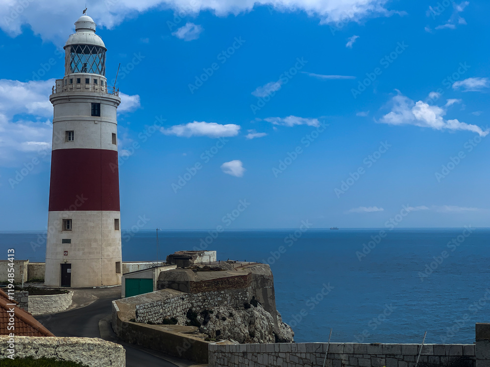 Faro de Punta Europa en Gibraltar Faro de Punta Europa en Gibraltar