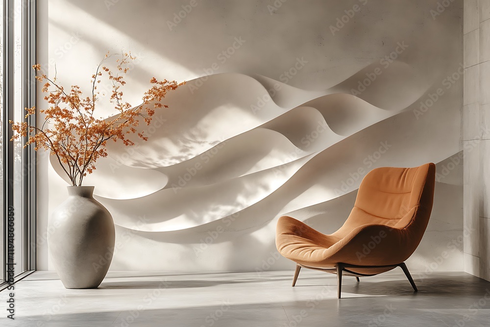 Obraz premium Seamless and Embossed minimalist mixed-media artwork capturing the essence of a modern and sophisticated design. Embrace the elegance and refinement of embossed textures combined with seamless 