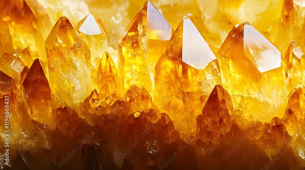 Citrine Crystal Abstract Art Citrine Crystal Abstract Art