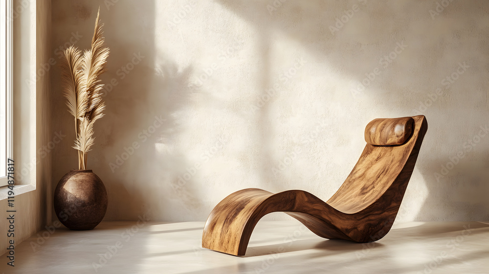 A natural space featuring wooden textures and soft lighting to create a calming vibe. A natural space featuring wooden textures and soft lighting to create a calming vibe.