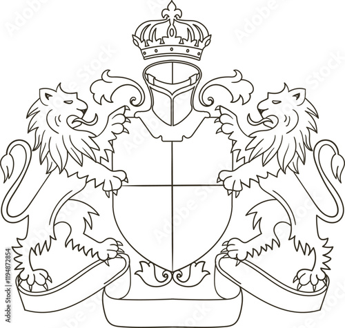 Simple coat of arms heraldry