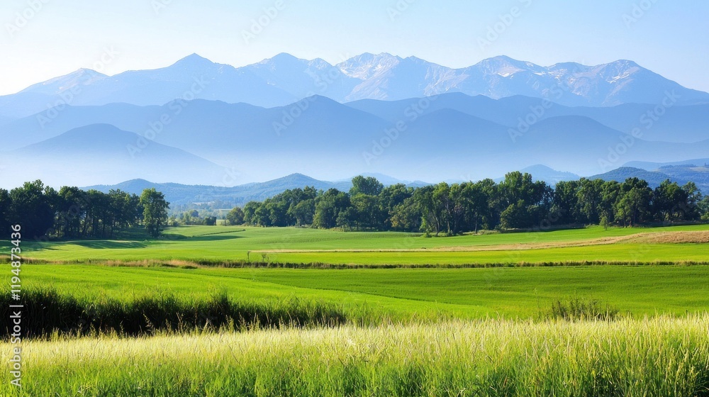 Obraz premium Serene Mountain Landscape