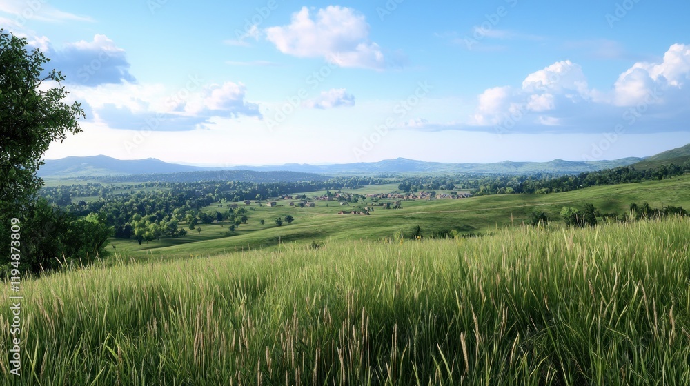 Serene Rural Landscape Serene Rural Landscape