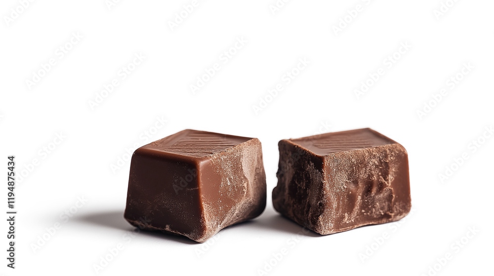 chocolate isolated on a white background chocolate isolated on a white background