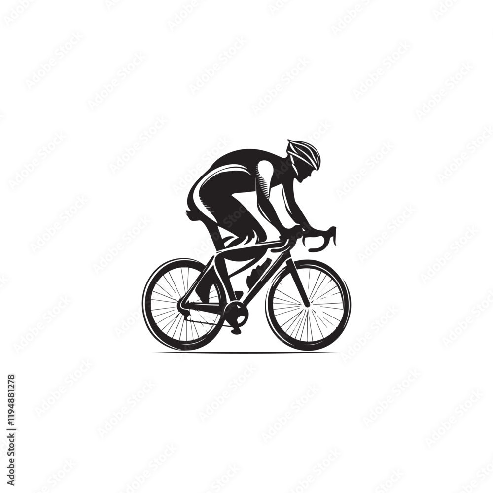 Naklejka premium rider silhouette