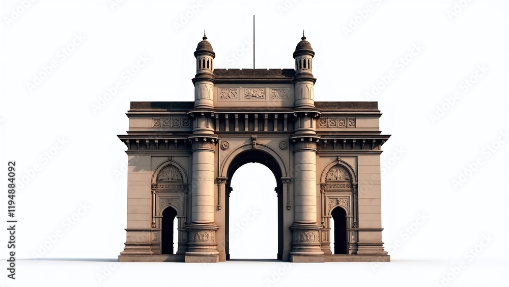 Obraz premium gate of india isolated image