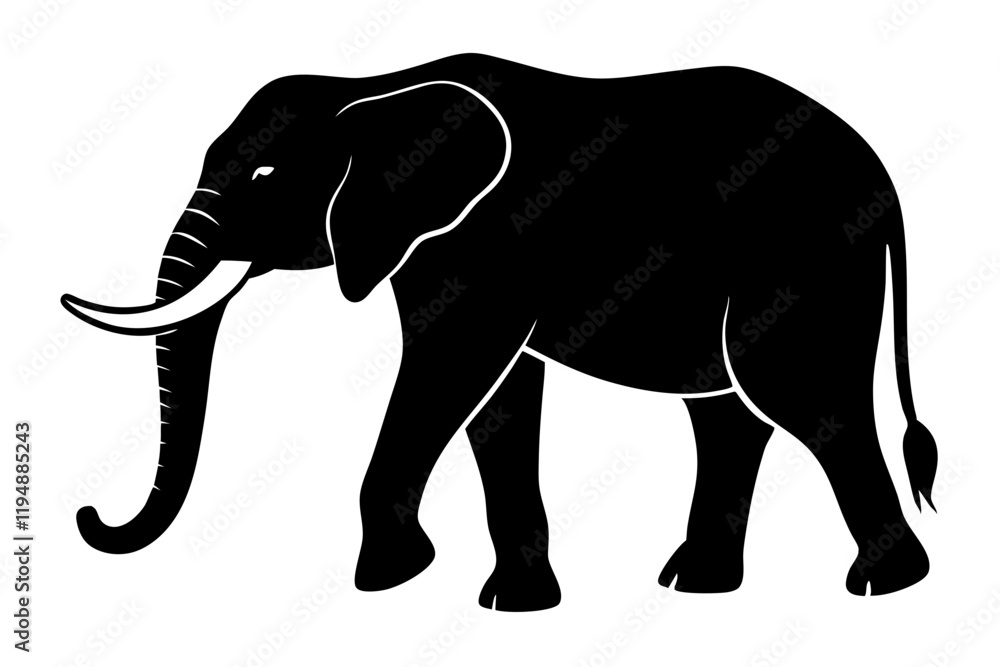 Obraz premium Elephant silhouette