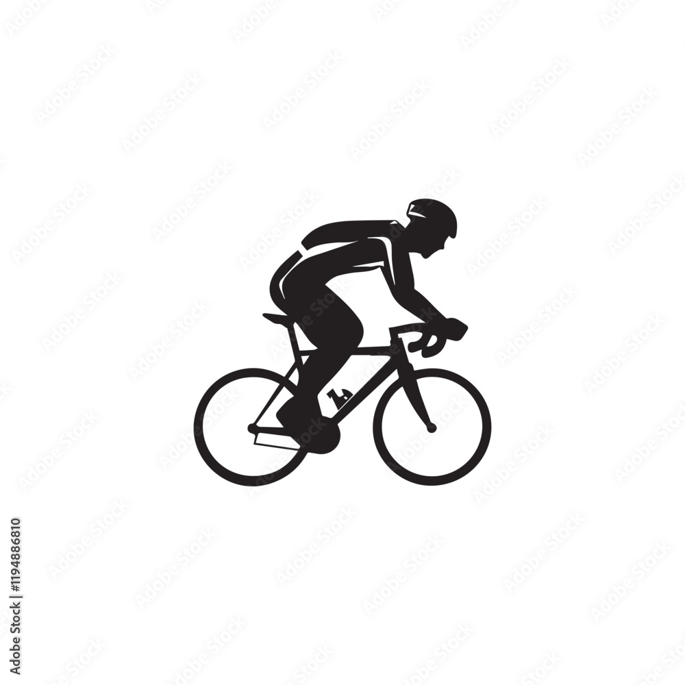 Naklejka premium rider silhouette
