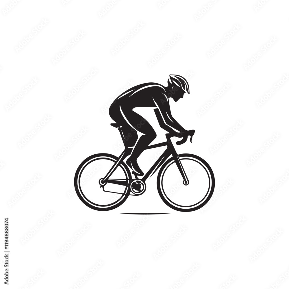 Naklejka premium rider silhouette